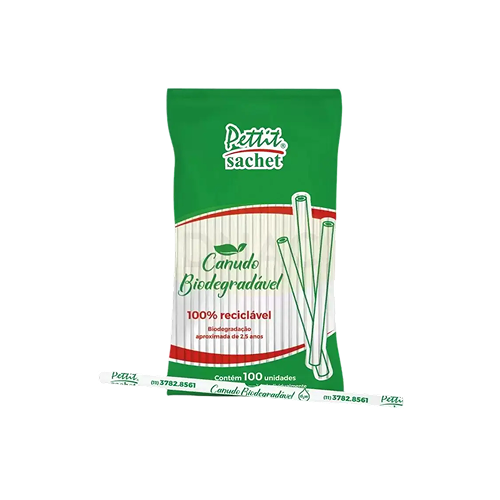 Canudo Biodegradável Pettit 