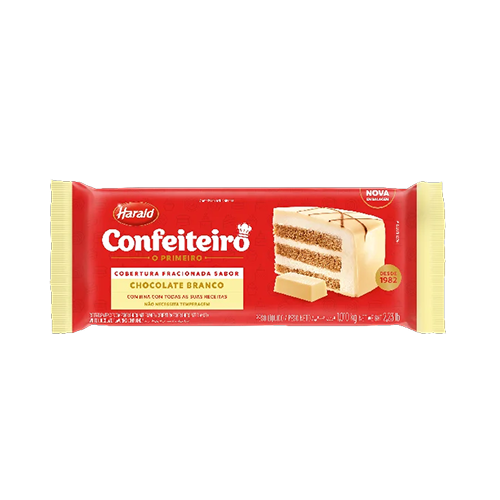 Chocolate Branco em Barra Harald 1,01kg