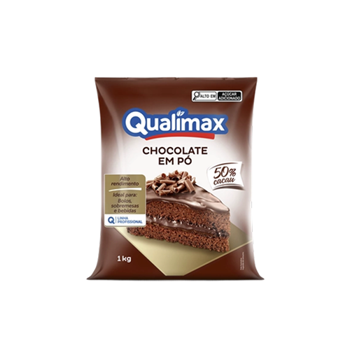 Chocolate em Pó 50% Cacau Qualimax 1kg