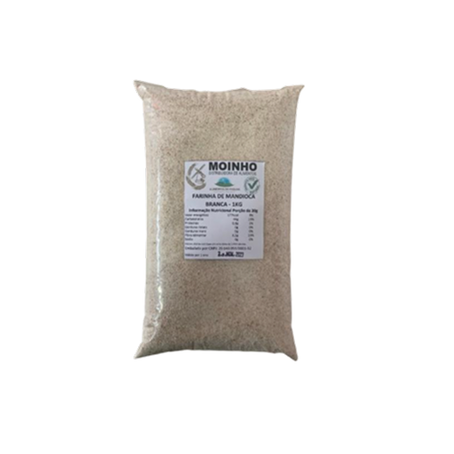 Farinha de Mandioca Branca Moinho 1kg