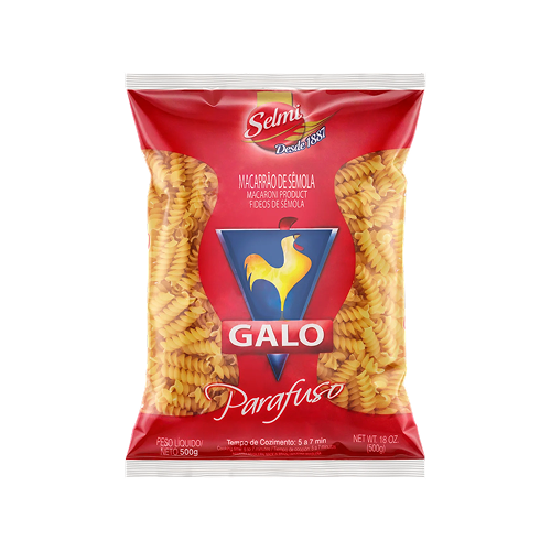 Macarrão Galo Semola Parafuso 500gr
