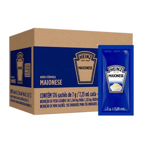 Maionese Heinz Sachê 176un 